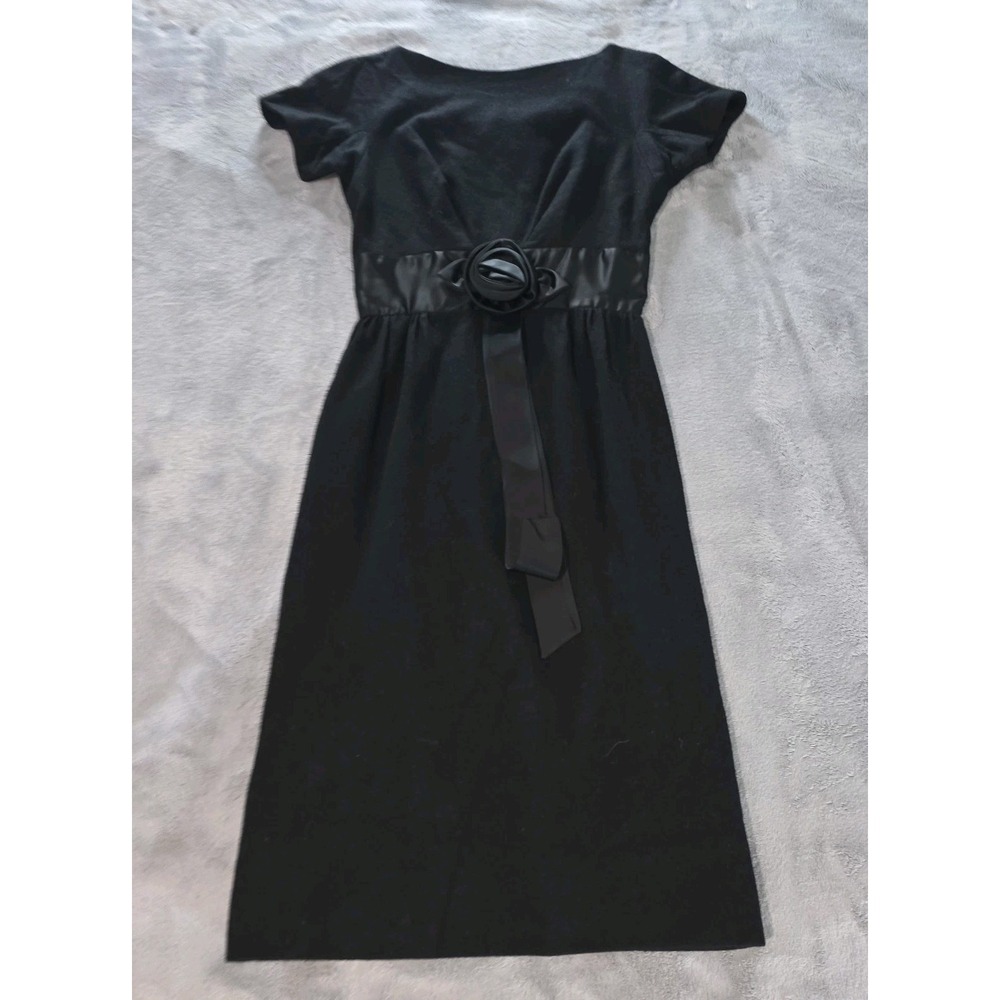Vintage Black Chumley Charles Berg Portland‎ 50's 60's Funeral Dress Flowers